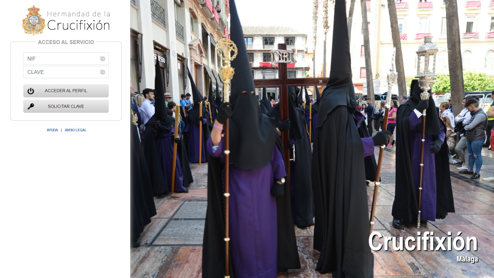 H6Web: Hermandad de la Crucifixión (Málaga)
