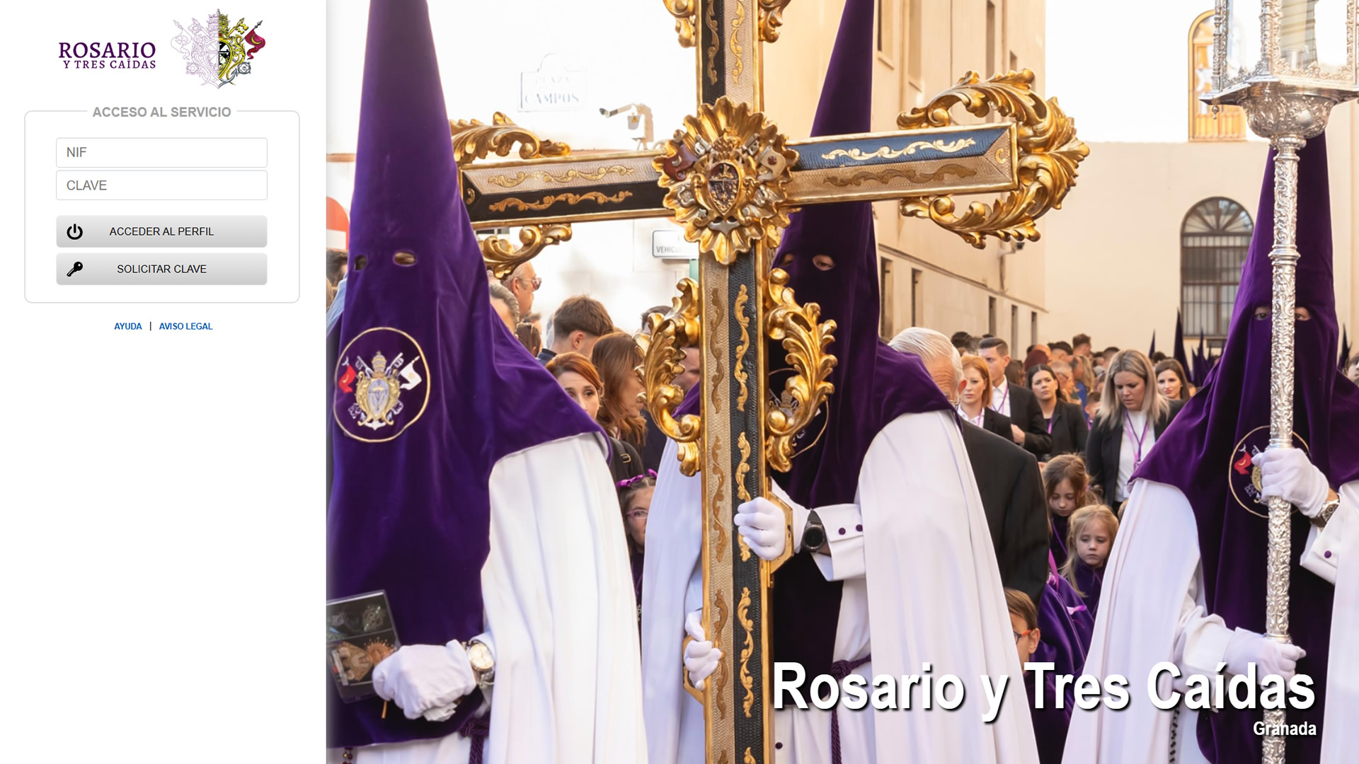 H6Web: Hermandad Rosario y Tres Caídas (Granada)
